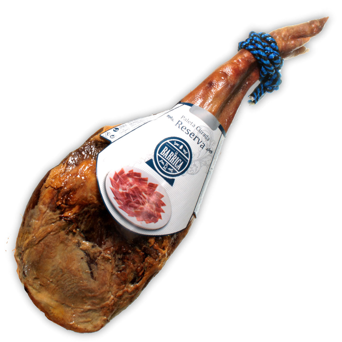 Serrano-Schinken Paleta Reserva Barrica - Mit Schinkenständer und Messer