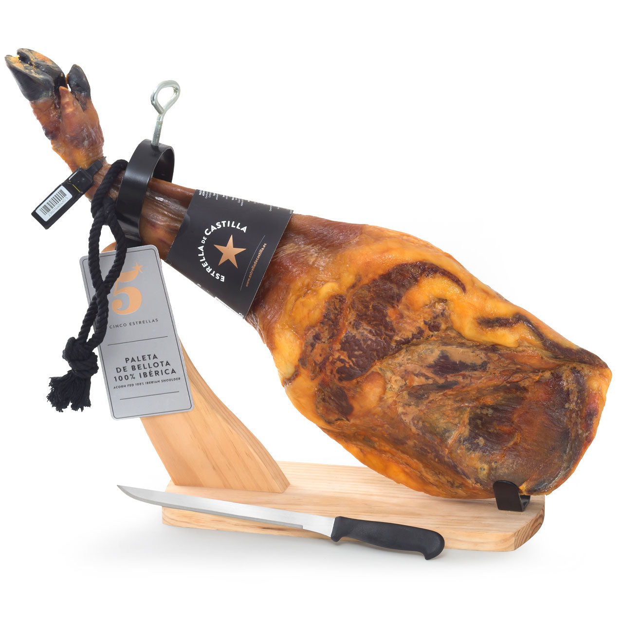 Schinken-Set Pata Negra Bellota 100% Ibérico mit Zubehör