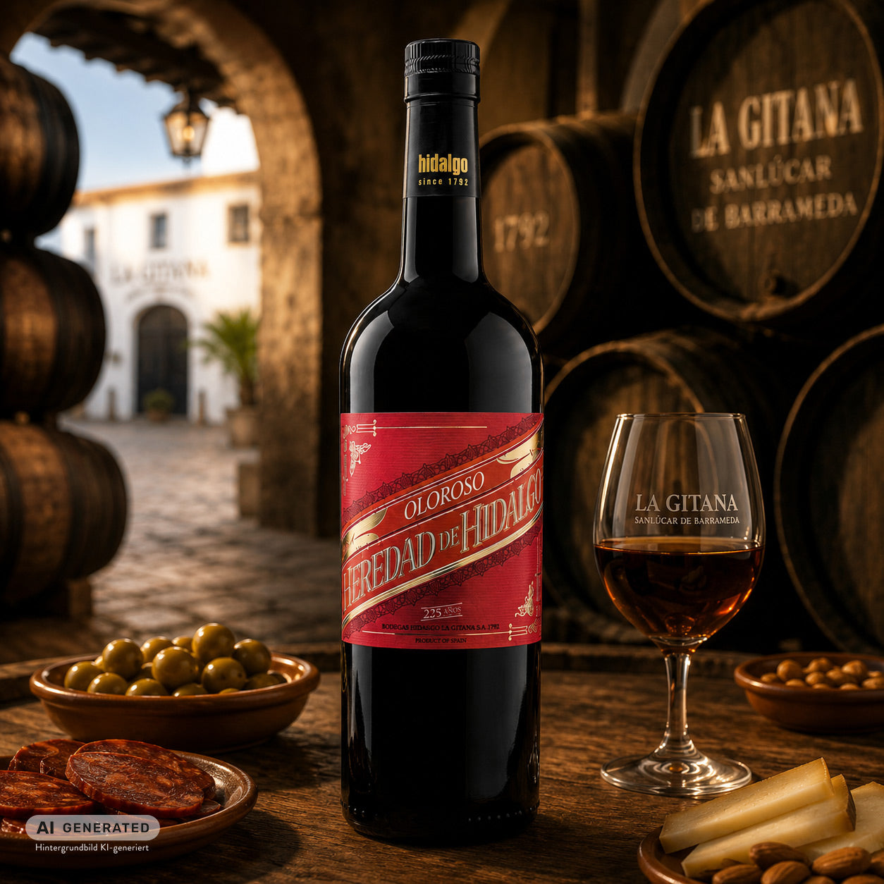 Oloroso Sherry – Heredad de Hidalgo | 17% vol. | Spanien, Sanlúcar de Barrameda