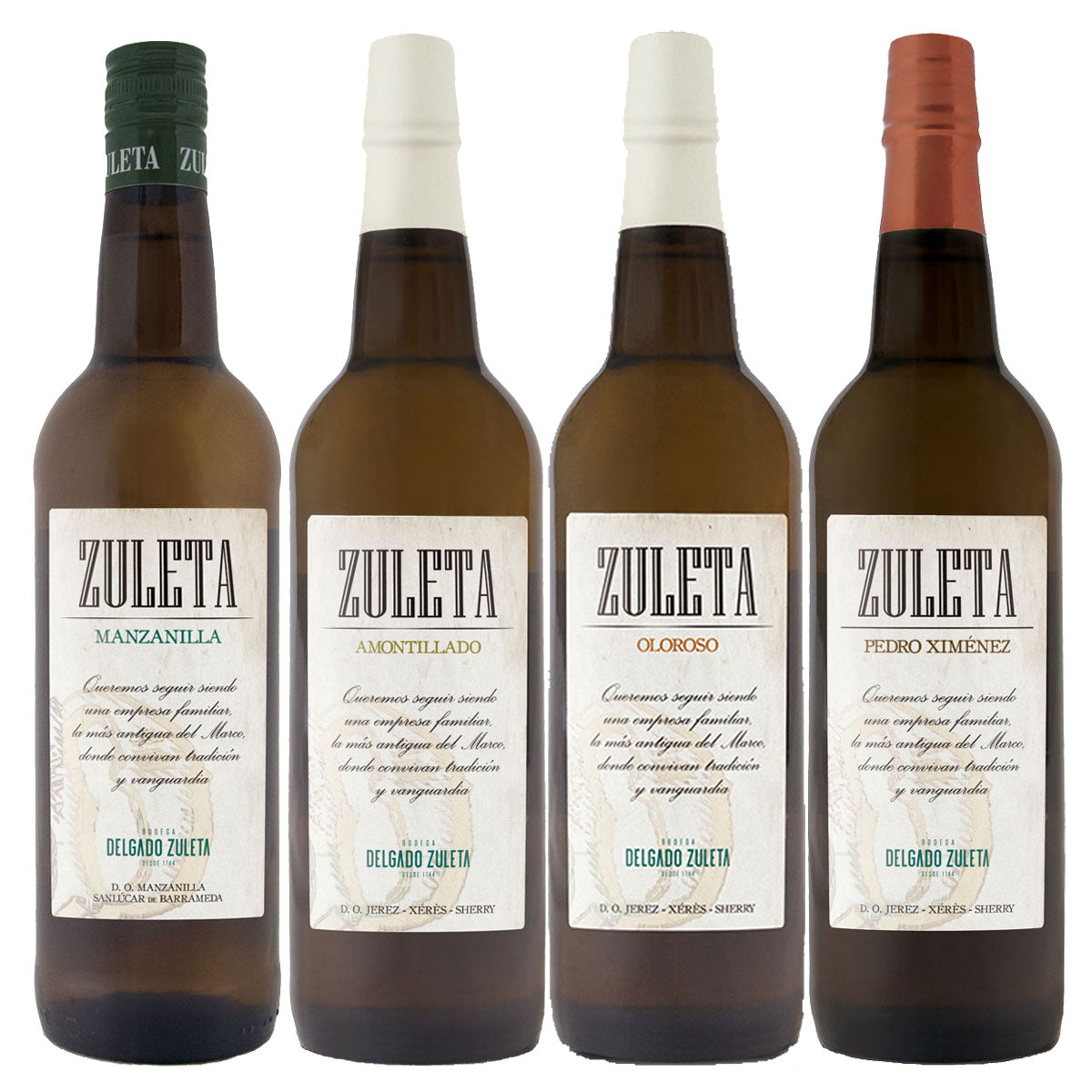 Sherry Degustación – Sherry Probierpaket Delgado Zuleta (4 Flaschen)