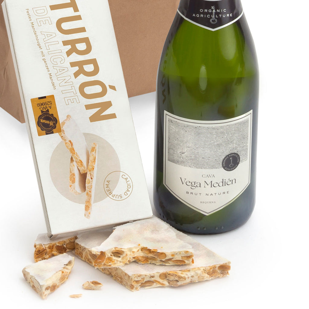 ALLES LIEBE - Edler Cava Brut Nature & Mandel-Turrón aus Alicante