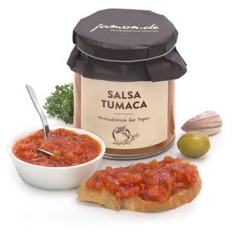 Salsa Tumaca - Tapas-Sauce Bruschetta mit Tomaten und Knoblauch