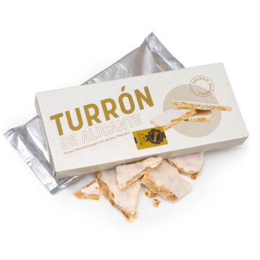 Turrón de Alicante - Festes Mandelnougat aus ganzen Mandeln 