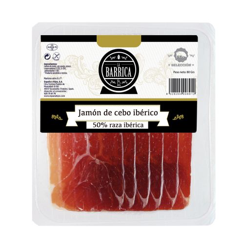 Ibérico-Schinken - Jamón de Cebo 50% Ibérico - 80g in Scheiben 