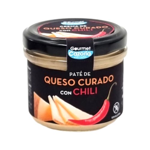 Paté de queso curado con chili - Pikante Käse-Creme mit Chili 