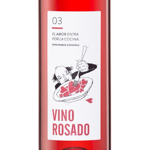 ROSADO Weingeschenk - Holzkiste mit 3 Flaschen Roséwein aus Spanien 