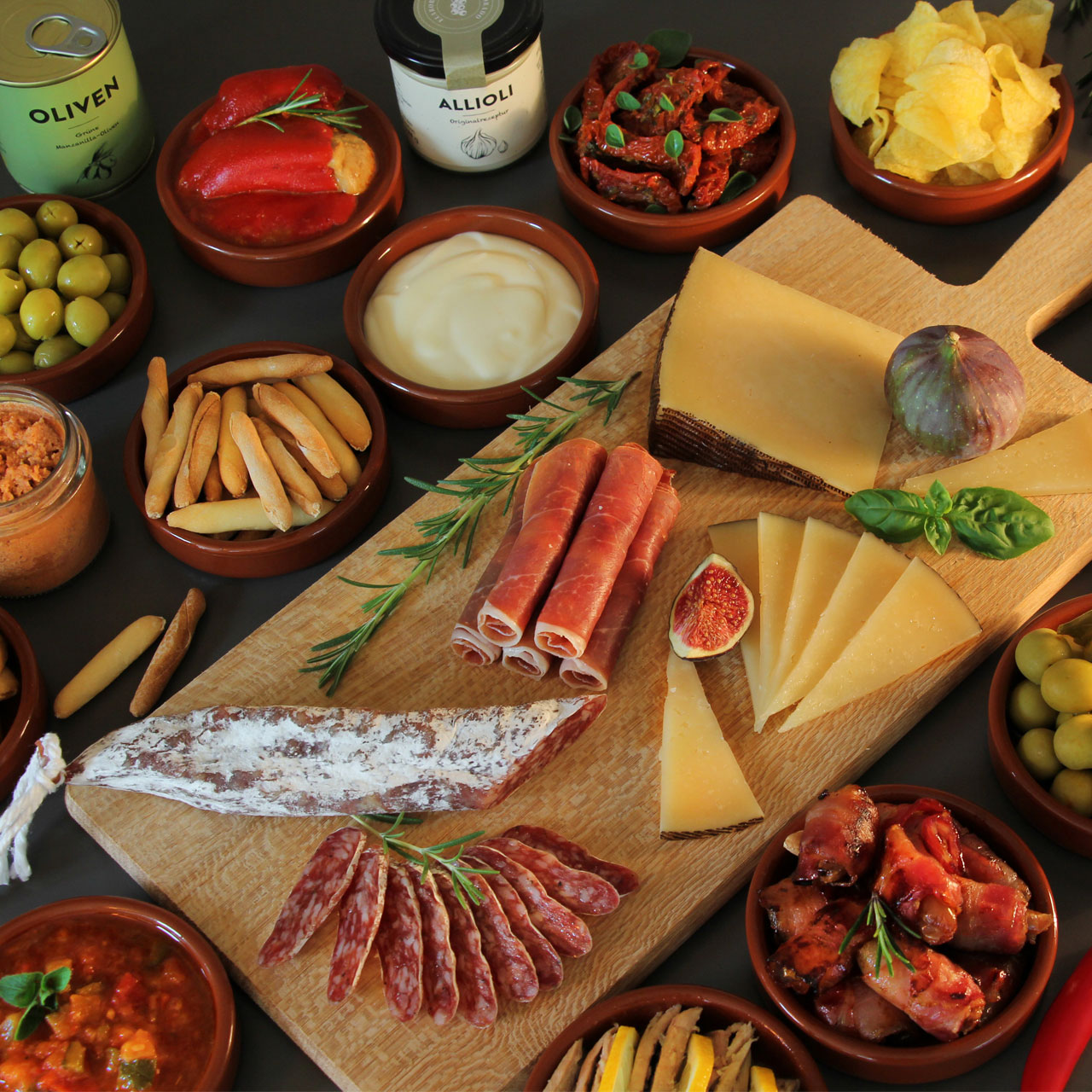 TAPAS ALL-IN-PAKET - Tapas-Klassiker aus Spanien für 8 Personen | Jamon ...